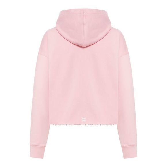 Givenchy Women Givenchy Archetype Short Hooded Sweatshirt In Brushed Fabric - Picture 2 of 2